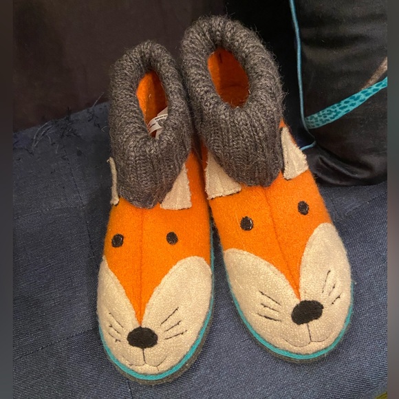 Garnet Hill Kids' Boiled Wool Slipper Boots by Haflinger - Picture 3 of 9